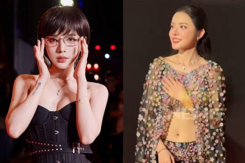 LyLy diện áo xuyên thấu hở bạo, liên tục lấy tay che chắn