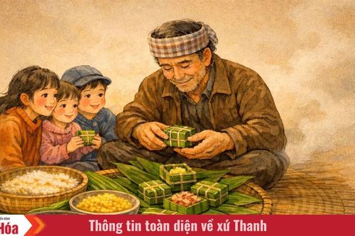 Cặp bánh chưng tí hon