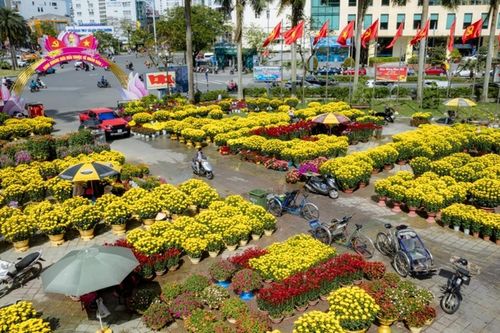Rộn ràng chợ hoa Xuân Huế những ngày giáp Tết
