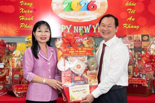 Phó Bí thư Tỉnh ủy An Giang Trần Thị Thanh Hương thăm, chúc tết tại Bệnh viện Đa khoa An Giang