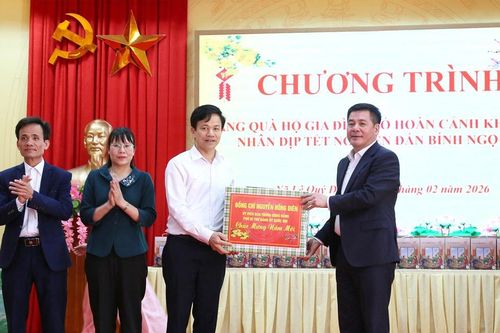 Phó Bí thư Đảng ủy Quốc hội Nguyễn Hồng Diên thăm, tặng quà Tết tại Hưng Yên