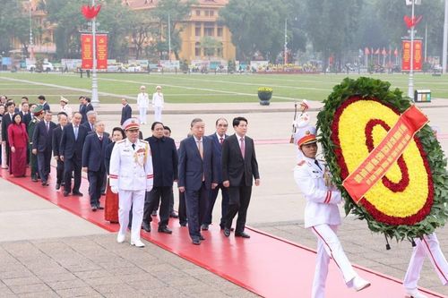 Lãnh đạo Đảng, Nhà nước vào Lăng viếng Bác nhân dịp Tết Nguyên đán