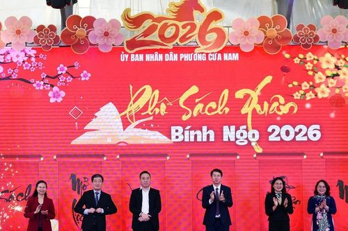 Khai mạc Phố Sách Xuân 2026: 'Sách mở lộc xuân - Chào kỷ nguyên mới'