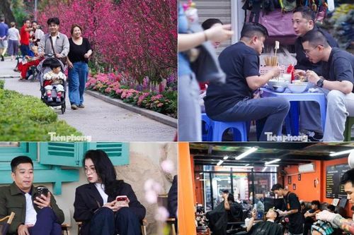 Gác lại công việc, người Hà Nội thong dong xuống phố ăn phở, uống cà phê