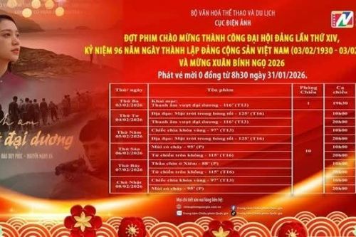 Tổ chức đợt chiếu phim lưu động mừng Đảng, mừng Xuân Bính Ngọ