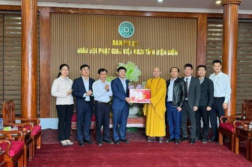 Điện Biên: Lãnh đạo Tỉnh ủy thăm và chúc Tết Ban Trị sự Phật giáo tỉnh