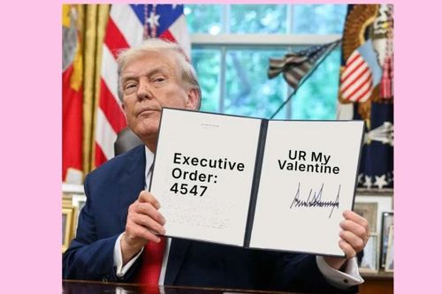 Thiệp Valentine kỳ quặc của ông Trump