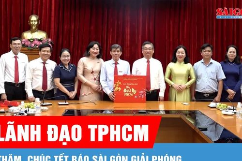 Lãnh đạo TPHCM thăm, chúc tết Báo Sài Gòn Giải Phóng