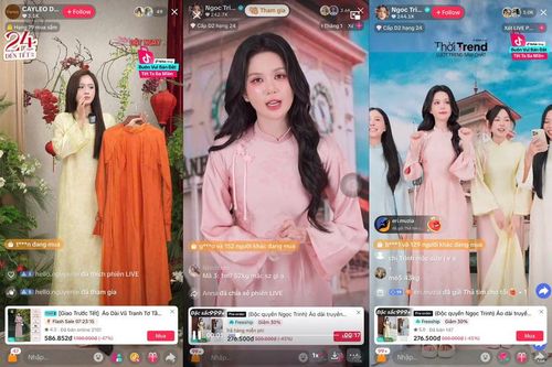 Hàng triệu đơn hàng áo dài được tiêu thụ qua TikTok Shop mùa Tết