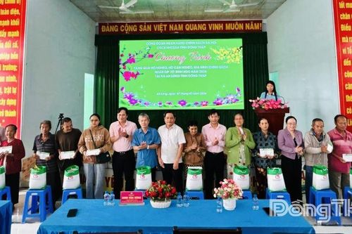 Đồng Tháp: Khơi dậy sức mạnh đoàn kết trong chăm lo tết cho Nhân dân