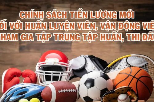 Chính sách tiền lương mới đối với huấn luyện viên, vận động viên tham gia tập trung tập huấn, thi đấu