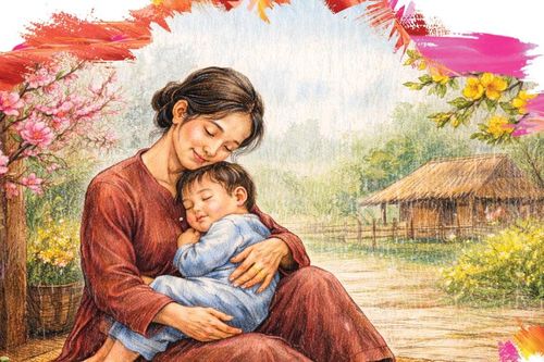 Mưa xuân - về bên mẹ