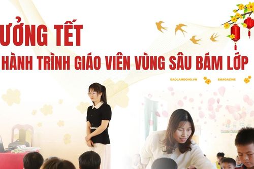 Thưởng Tết và hành trình bám lớp của giáo viên vùng sâu