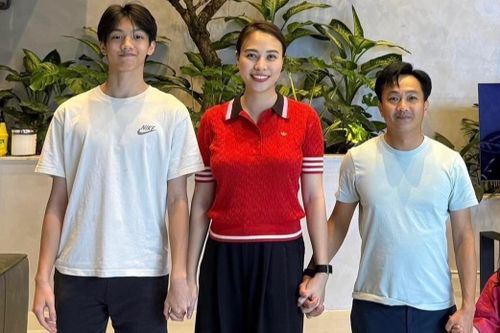 Chiều cao vượt trội của con trai doanh nhân Nguyễn Quốc Cường
