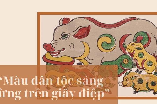 'Màu dân tộc sáng bừng trên giấy điệp'