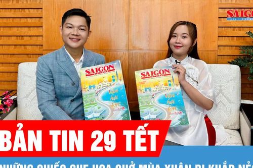 Bản tin 29 Tết: Những chuyến ghe hoa xuân đi khắp nẻo