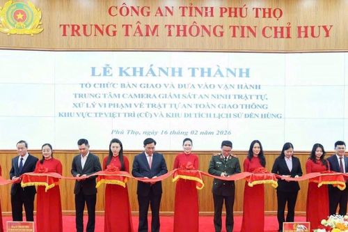 Phú Thọ khánh thành Trung tâm camera với 635 mắt thông minh giám sát ANTT