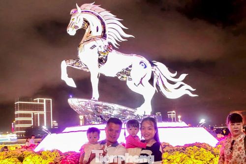 Đường hoa xuân Đà Nẵng đông kín người trước đêm giao thừa