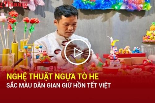 Nghệ thuật ngựa tò he: Sắc màu dân gian giữ hồn Tết Việt