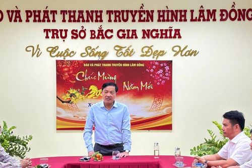 Phó Chủ tịch Thường trực UBND tỉnh Lâm Đồng Lê Trọng Yên chúc Tết một số cơ quan, đơn vị