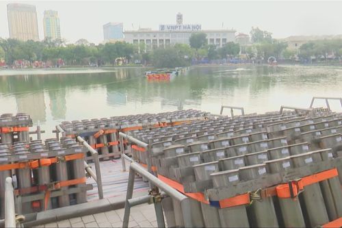 Các trận địa bắn pháo hoa sẵn sàng đón Giao thừa