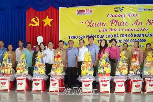 Tết đủ đầy cho 520 hộ dân khó khăn tại Cà Mau