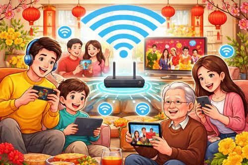 Mạng wifi chậm vì quá đông người dùng dịp Tết: Làm ngay điều này
