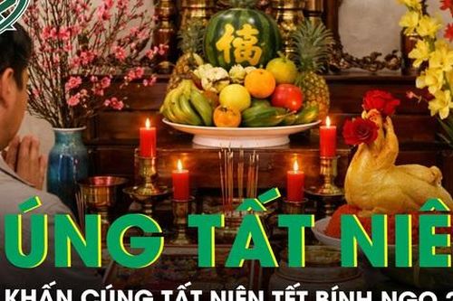 Văn khấn cúng tất niên tết Bính Ngọ 2026 và giờ cúng chi tiết theo chuẩn phong tục truyền thống