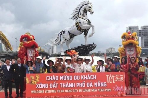 Đà Nẵng chào đón những vị khách quốc tế đầu tiên 'khai Xuân' thành phố