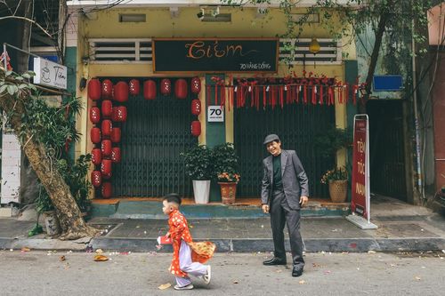 Cảnh vắng lặng hiếm thấy ở phố cổ Nam Định ngày mùng 1 Tết