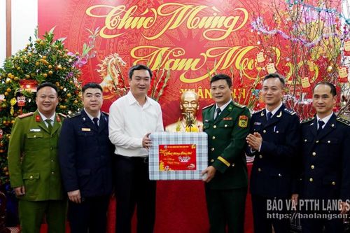 Đồng chí Nguyễn Cảnh Toàn, Phó Bí thư Tỉnh ủy, Chủ tịch UBND tỉnh kiểm tra công tác trực, phục vụ tết tại cửa khẩu Hữu Nghị, Tân Thanh và xã Đồng Đăng
