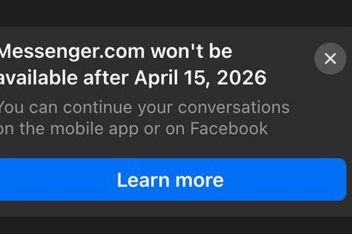 Facebook dừng hoạt động trang web Messenger từ ngày 15-4