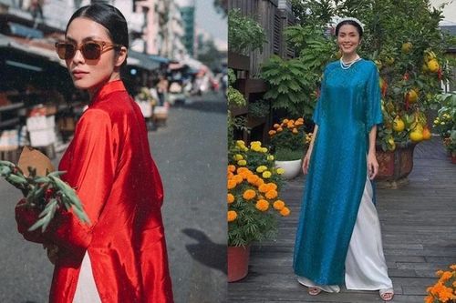 Bao năm qua, Tăng Thanh Hà vẫn là mỹ nhân bất bại trên đường đua áo dài Tết