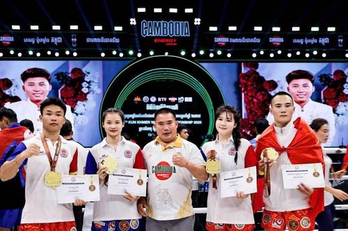 Vận động viên Nghệ An giành 4 huy chương Vàng tại Giải vô địch Kun Khmer thế giới lần thứ 6