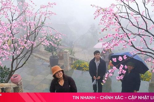 Hàng nghìn người 'đội mưa' hành hương về Hương Tích tự