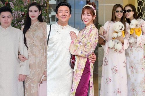 Sao Việt khoe sắc trong tà áo dài ngày Tết, visual ai cũng 'phát sáng'