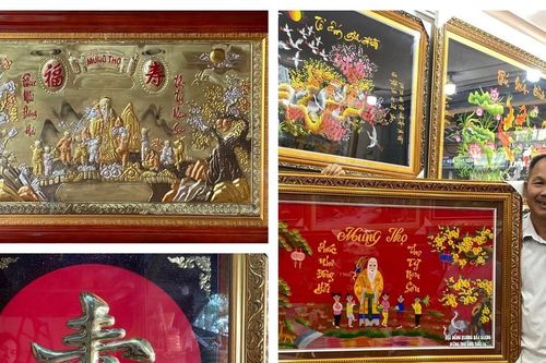 Đa dạng mẫu mã vật phẩm mừng thọ đầu năm