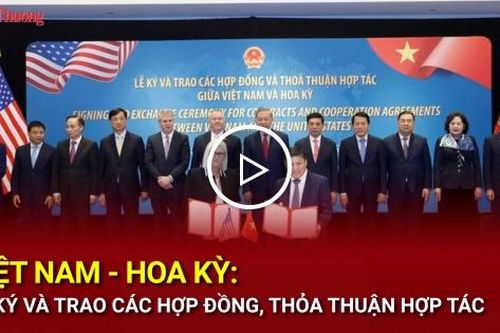 Việt Nam - Hoa Kỳ: Lễ ký và trao các hợp đồng, thỏa thuận hợp tác