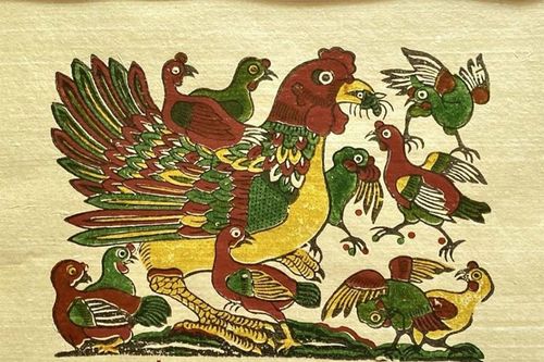 Màu dân tộc sáng bừng trên giấy điệp