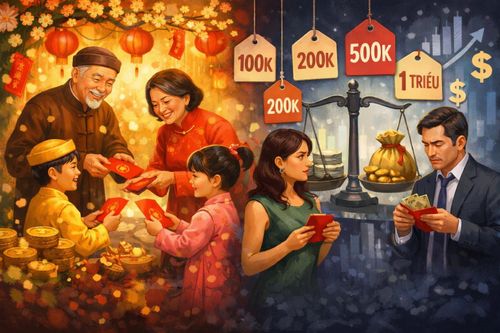Lì xì Tết: Trao lộc hay đang âm thầm 'định giá' nhau bằng tiền?