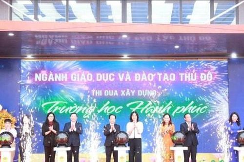 100% trường học ở Hà Nội triển khai 'Trường học hạnh phúc'