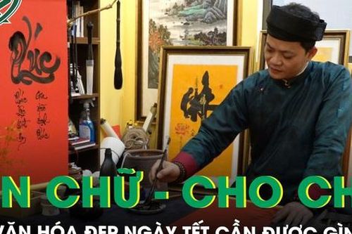 Gìn giữ nét văn hóa xin chữ - cho chữ ngày Tết giữa nhịp sống hiện đại