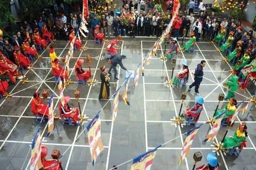 Ngày Tết, tổ chức thi đấu cờ người tại quảng trường Đông Kinh Nghĩa Thục