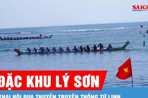 Đặc khu Lý Sơn khai hội đua thuyền truyền thống Tứ Linh