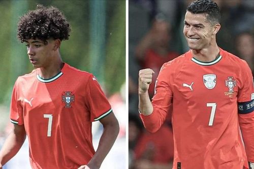 Con trai Ronaldo đoạt danh hiệu cao quý cùng Bồ Đào Nha