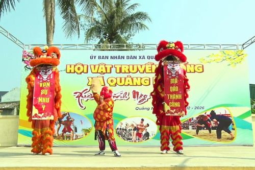 Khai mạc hội Vật xuân xã Quảng Ninh năm 2026