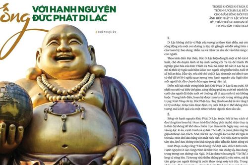 Sống với hạnh nguyện Đức Phật Di Lặc