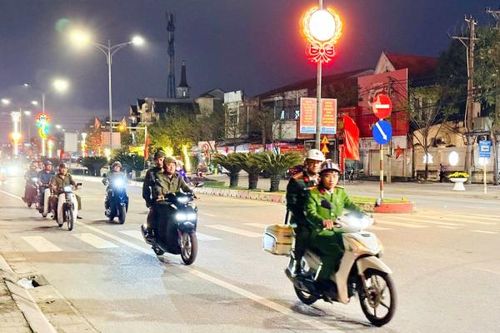 Công an Hà Tĩnh: Căng mình đảm bảo ANTT để nhân dân vui Tết, đón Xuân