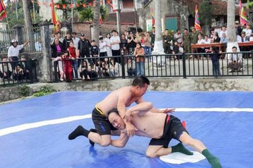 Rộn ràng hội vật truyền thống tại xã Kiều Phú