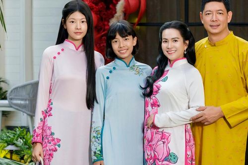 Vợ Bình Minh mang giày 10 cm vẫn 'lép vế' chiều cao bên chồng con